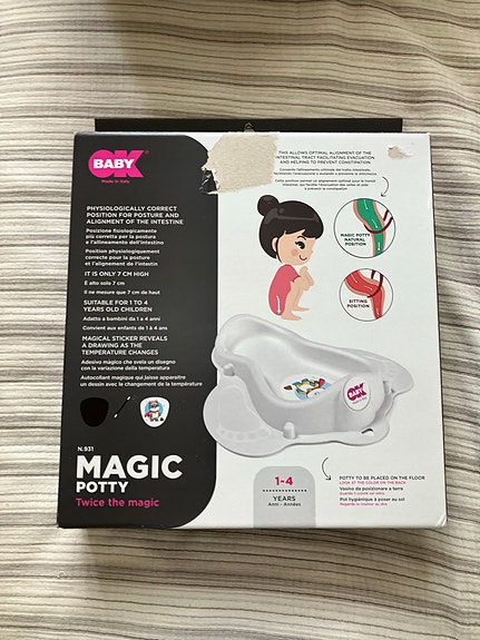 OK Baby Magic Potty potta harmaa