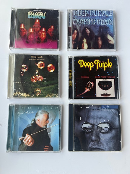Deep Purple ja Jon Lord CD-levyt, 6 kpl