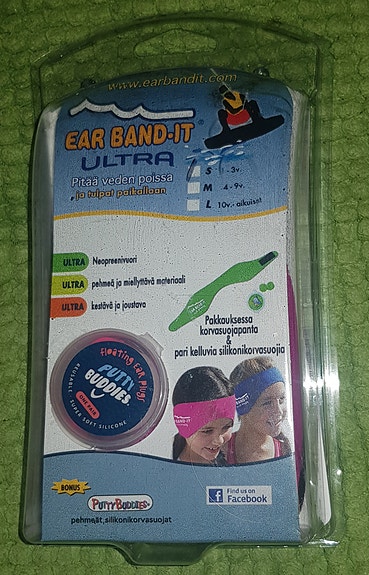 Ear Band-It Ultra korvapanta ja korvatulpat koko S