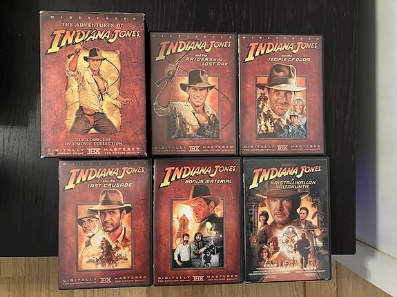 Indiana Jones elokuvat (DVD)
