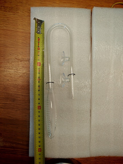 13 mm lasinen tuloputki akvaarioon