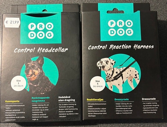 Pro Dog Control reaktiovaljas ja kuonopanta koiralle