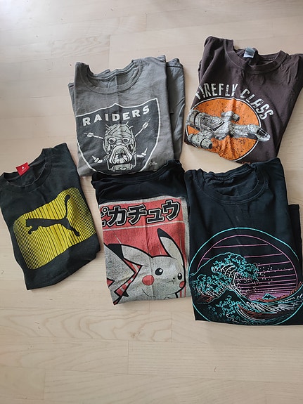 Miesten t-paidat 5 kpl