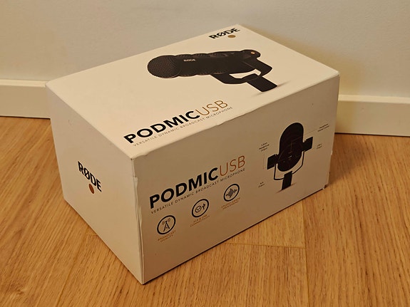 Rode Podmic USB -mikrofoni, käyttämätön