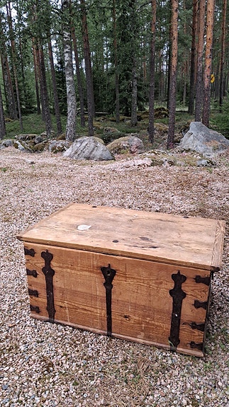 Vanha antiikki arkku