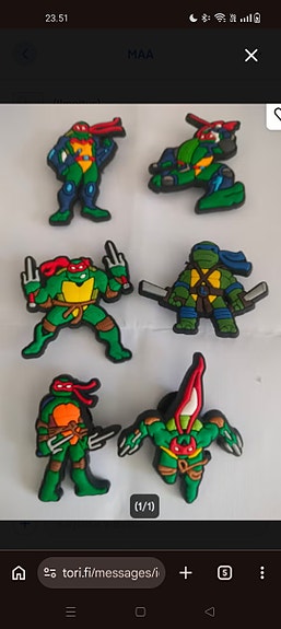 Teenage Mutant Ninja Turtles kenkäkorut