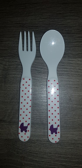 Riae lasten haarukka ja lusikka