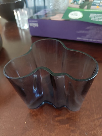 Iittala Aalto maljakko sininen pieni
