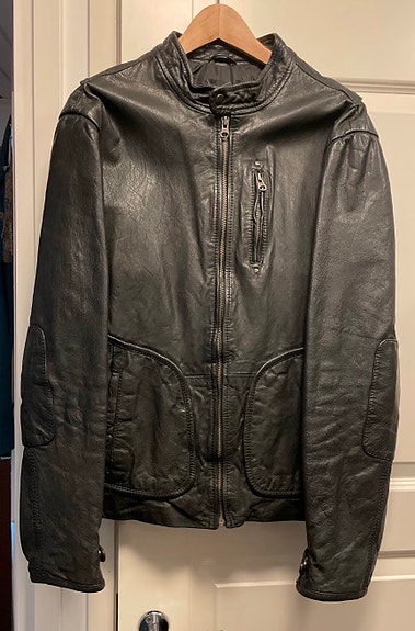 Jack & Jones nahkatakki M musta