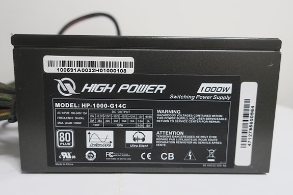 High Power 1000W HP-1000 - G14C 80 Plus