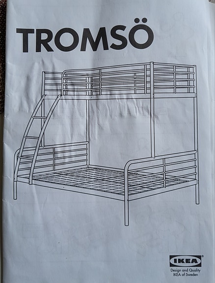 Ikea Tromsö metallinen kerrossänky
