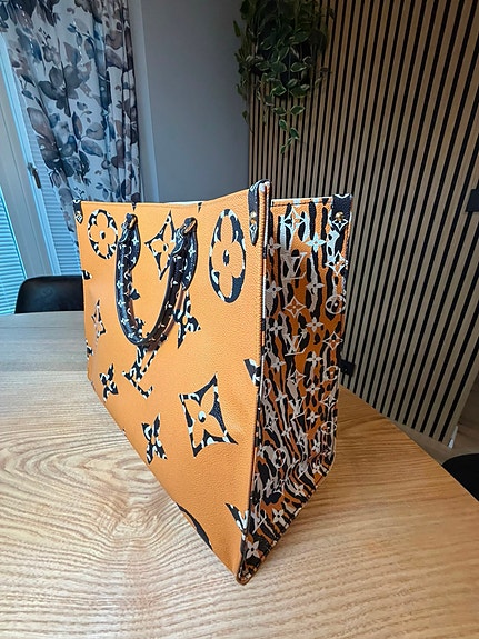 Louis Vuitton nahkainen shopper-laukku oranssi naiset