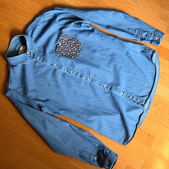 Knowledge Cotton Apparel -denimpaita, L