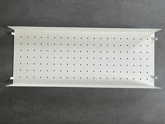 String metallihylly, 78 x 30 cm, korkea, valkoinen