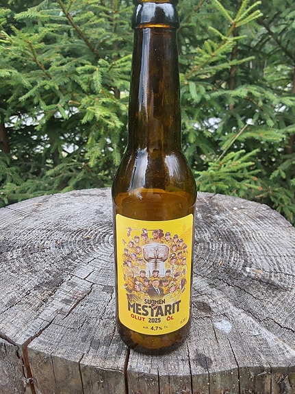 Kalpa Suomen mestarit 2025 olut pullo