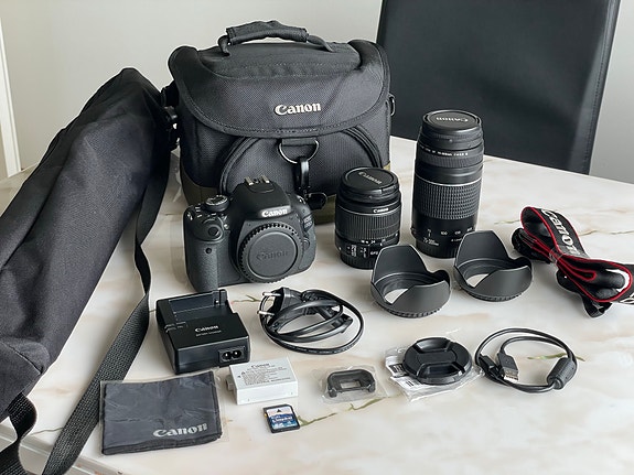 Canon EOS 600D digijärjestelmäkamera paketti