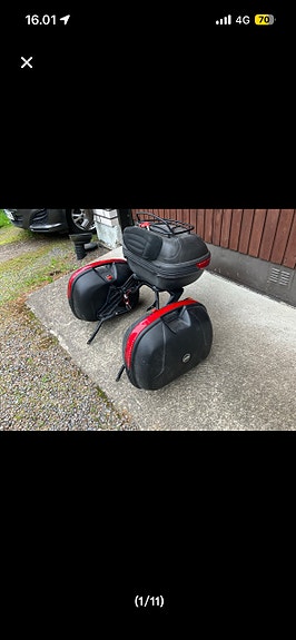 Honda Blackbird Givi Wingrack + 3 laukkua