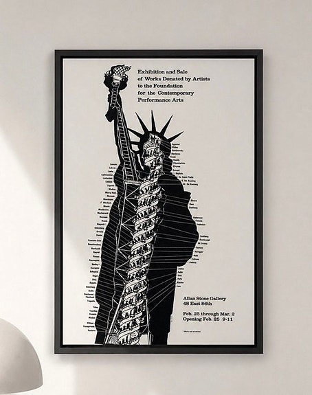 Andy Warhol - Andy Warhol - Statue of Liberty - USA - exhibition poster -