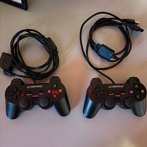 Speedlink peliohjaimet PS2/PS3/PC musta (2 kpl)
