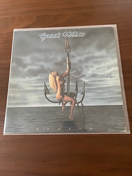 Great White - Hooked (vinyyli) Rare!!