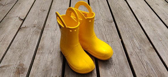 Crocs kumisaappaat koko J1 keltainen