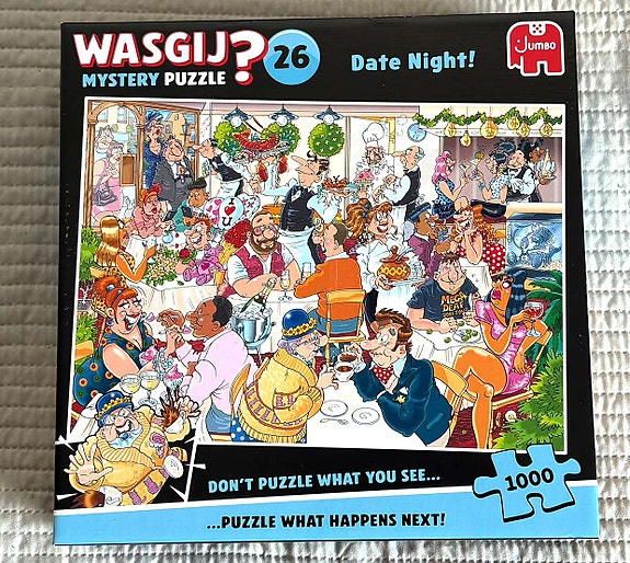 Palapeli: Wasgij? Mystery Puzzle 26 "Date Night/Treffit!"(1000p.)