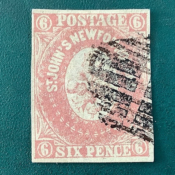 Newfoundland 1862 - 6d vaakuna sinetti - SG 20