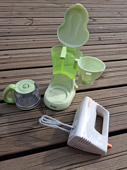 Mini Tefal / Smoby kahvinkeitin ja vatkain