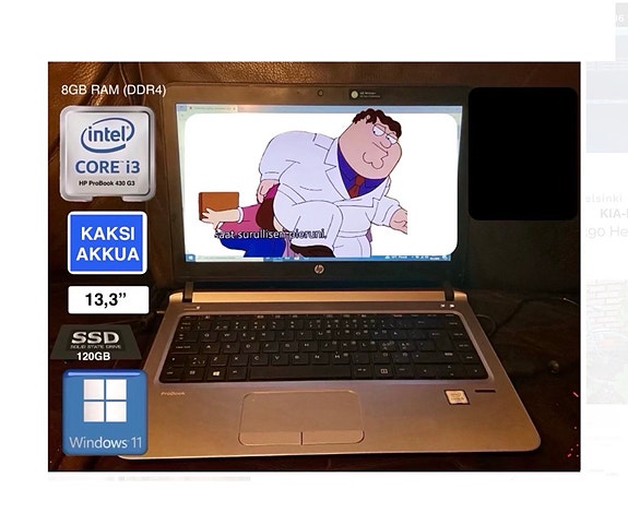 HP ProBook 430 G3 yrityskannettava