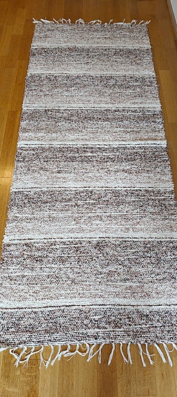 Räsymatto ruskea-valkoinen 203 x 78