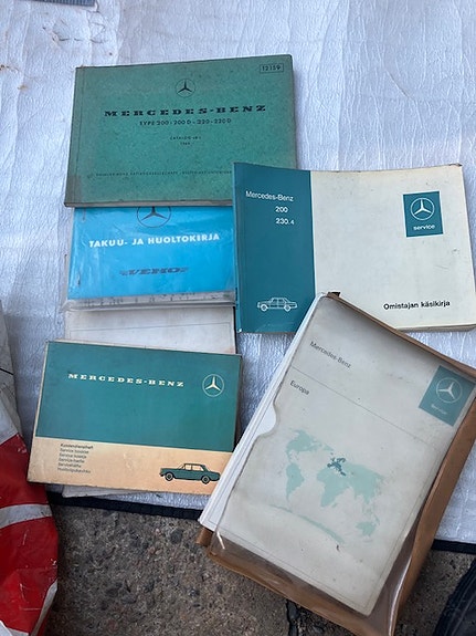 MB w115 käyttöohjekirja+räjäytyskuvakirja