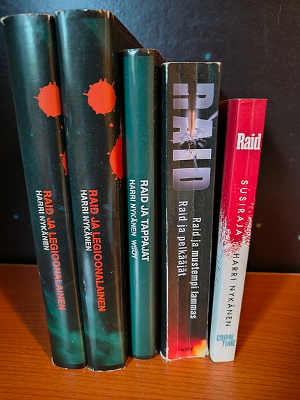 Harri Nykänen Raid -kirjasarja, 5 kirjaa
