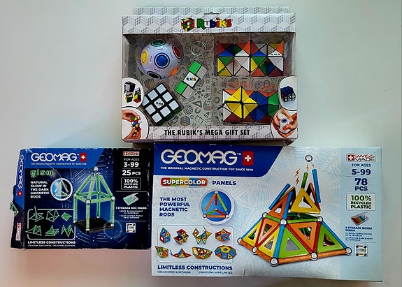 Rubik’s ja Geomag rakennus- ja pulmapelisetit