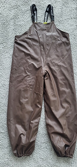 Jonathan lasten vuorelliset sadehousut koko 130 ruskea unisex