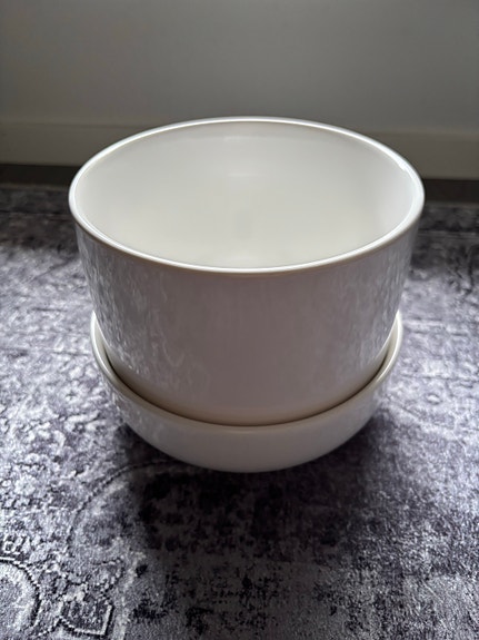 Iittala valkoinen nappula ruukku