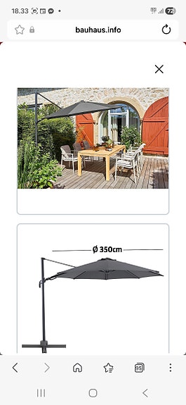 Bauhaus Sunfun Capri aurinkovarjo