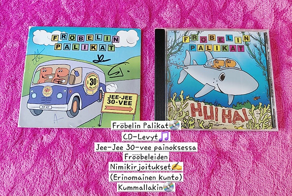Fröbelin Palikat CD-Levyt💿🎵Toinen sisältää nimmarit✍️