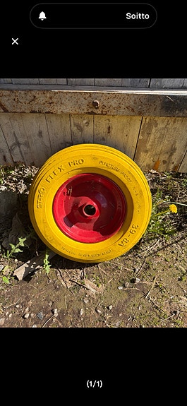 Stepo Flex Pro kottikärryn rengas 3.50-8 keltainen
