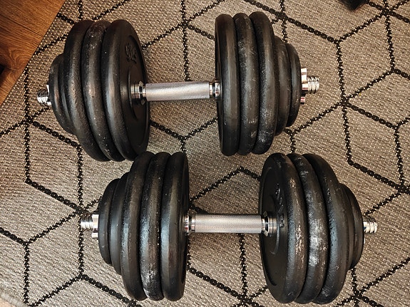 40kg säädettävät käsipainot 2kpl