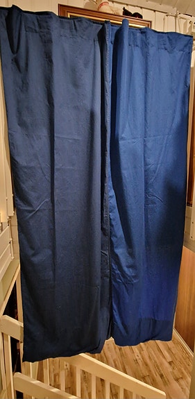 IKEA siniset verhot