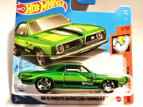Plymouth Barracuda Formula S-68, Hot Wheels-2012.  Uusi