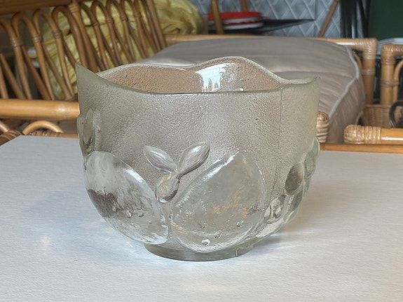 Kaija Aarikka / Humppilan Lasi: Uudenveroinen lasikulho 19 cm