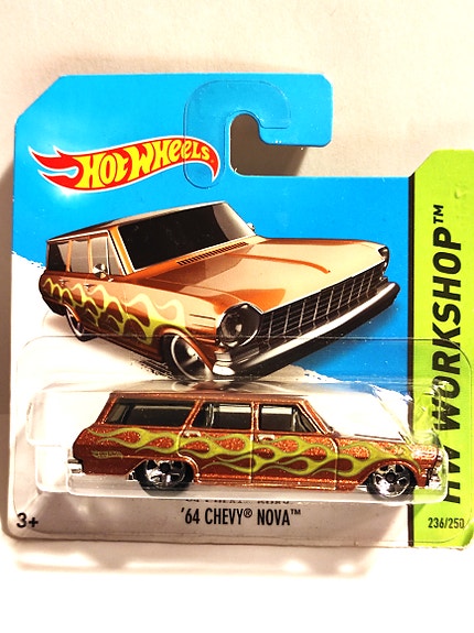 Chevrolet Chevy Nova-64. Hot Wheels-2012.  Uusi