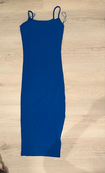 Naisten sininen mekko 34-36