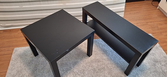 Ikea lack sohvapöytä ja apupöytä