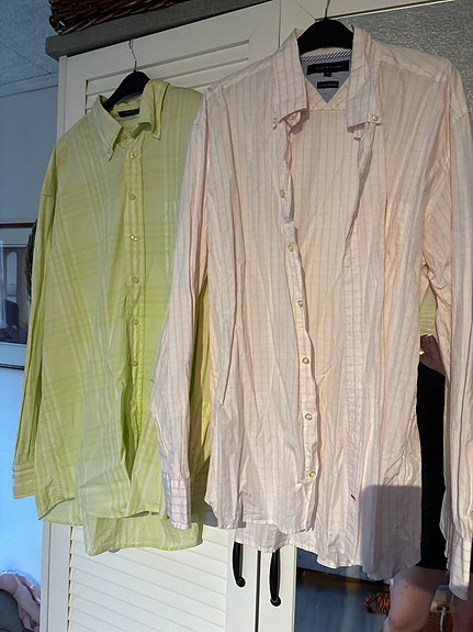 Tommy Hilfiger miesten puuvillapaita XL ja Gant xxl