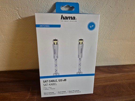 Hama antennikaapeli / sat cable / F-liitin 120dB