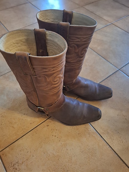 Aidot nahka Sancho Bootsit, koko 44 ruskea