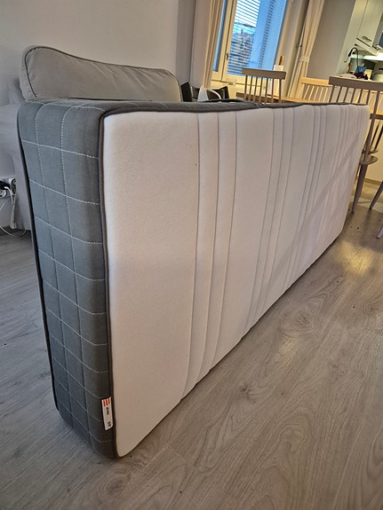 IKEA HÖVÅG joustinpatja 80x200 valkoinen/harmaa
