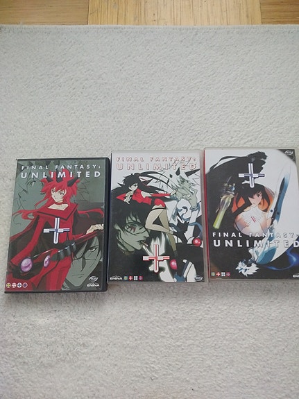 Final Fantasy Unlimited anime DVD-boksit 3 kpl
